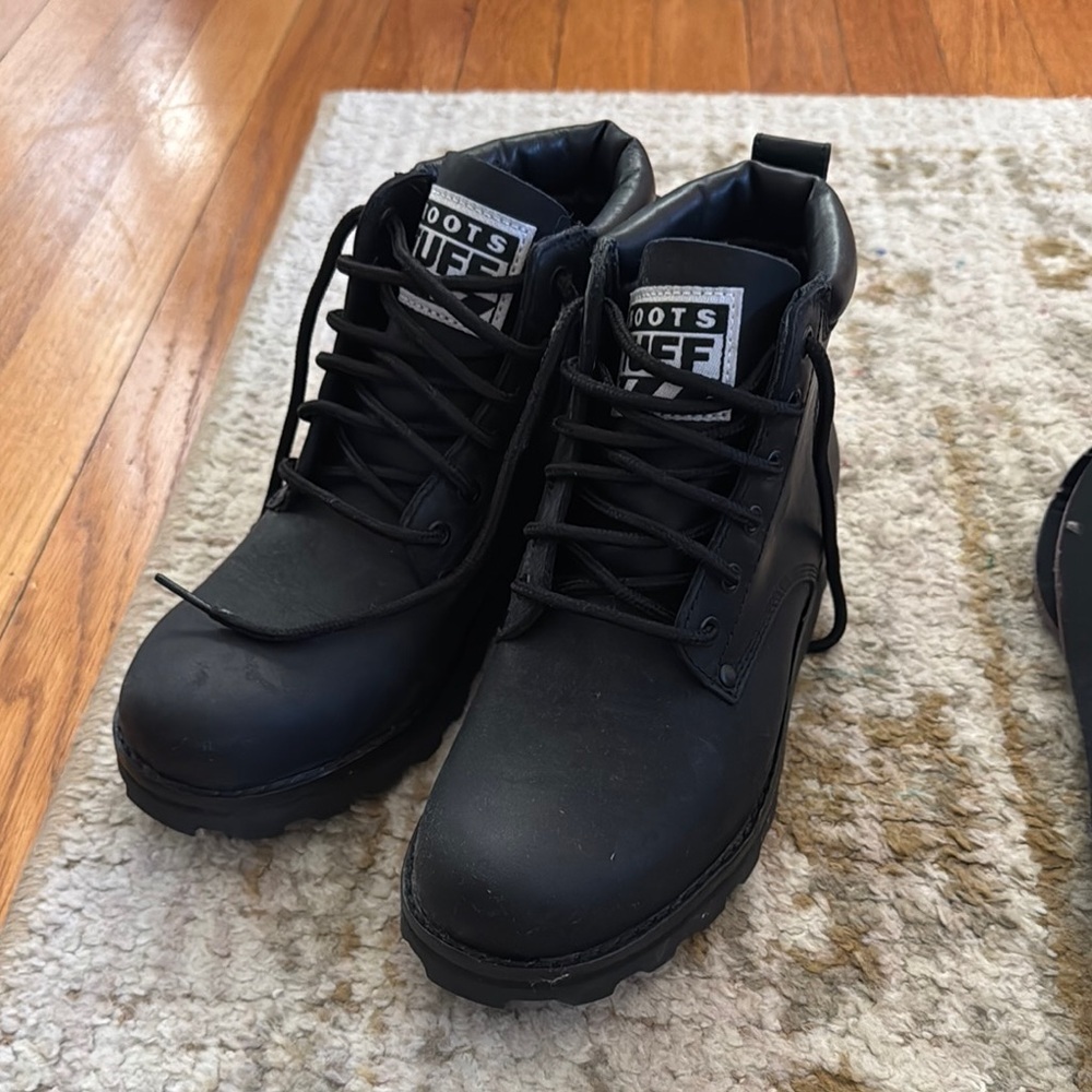Roots Tuff Black Combat Boots​